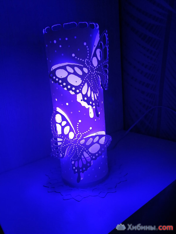 Настольная лампа Бабочки 3D