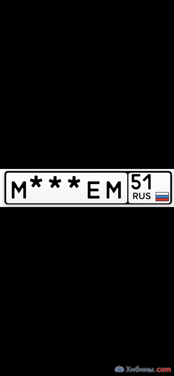 М***ЕМ 51 зеркальные номера из служебной спецсерии