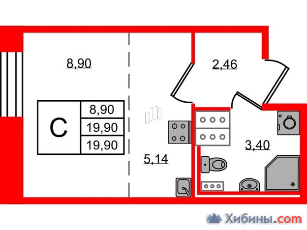 ЖК «Новое Колпино». Отличная однокомнатная новостройка с предчистовой 