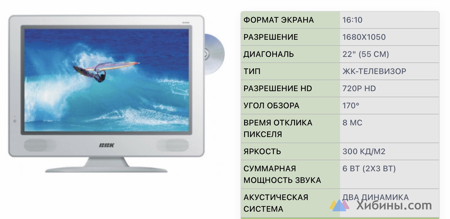 Телевизор BBK LD2206K