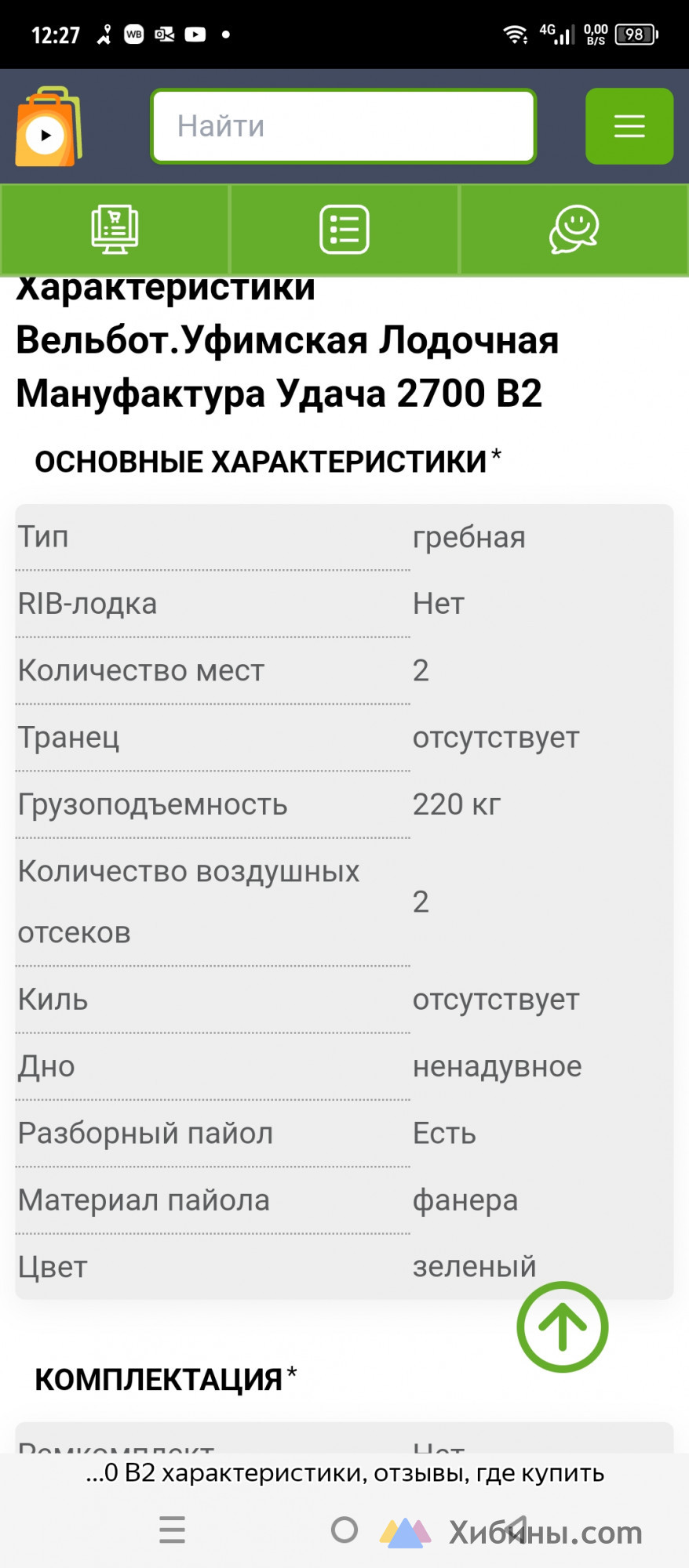 Надувная лодка Удача