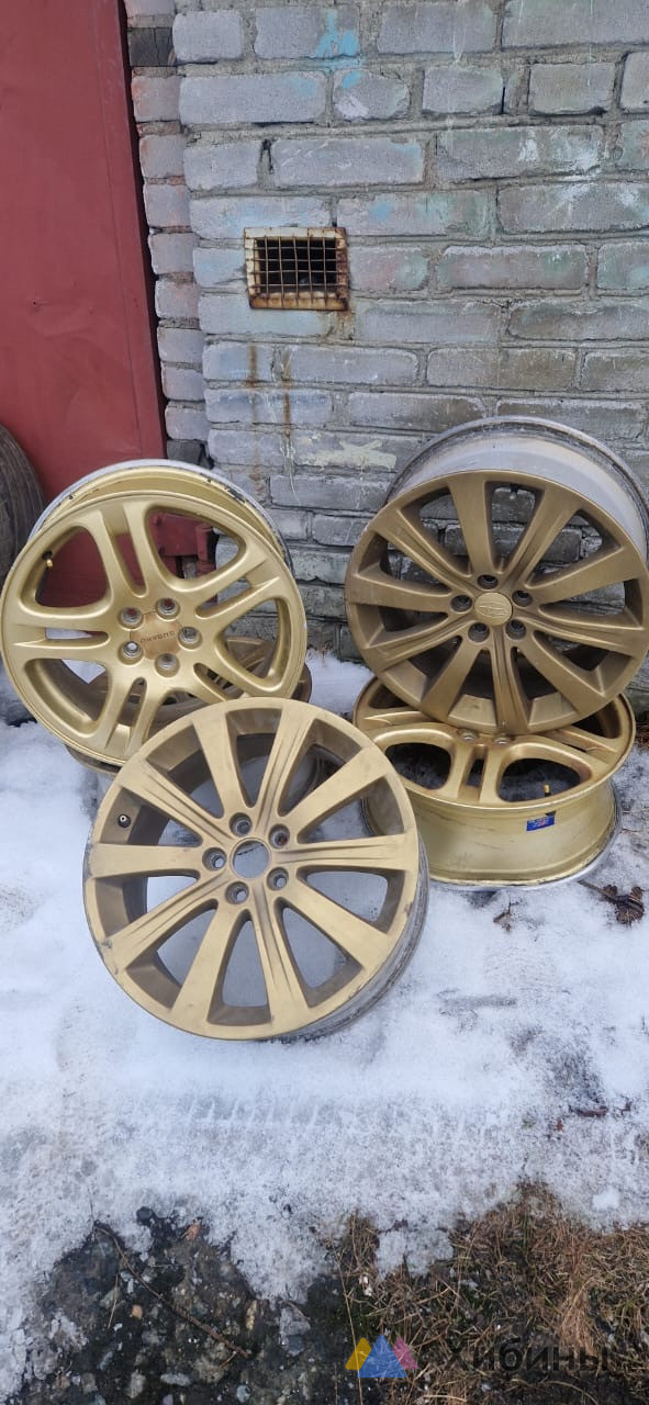 Литые диски R17 5 штук на Subaru