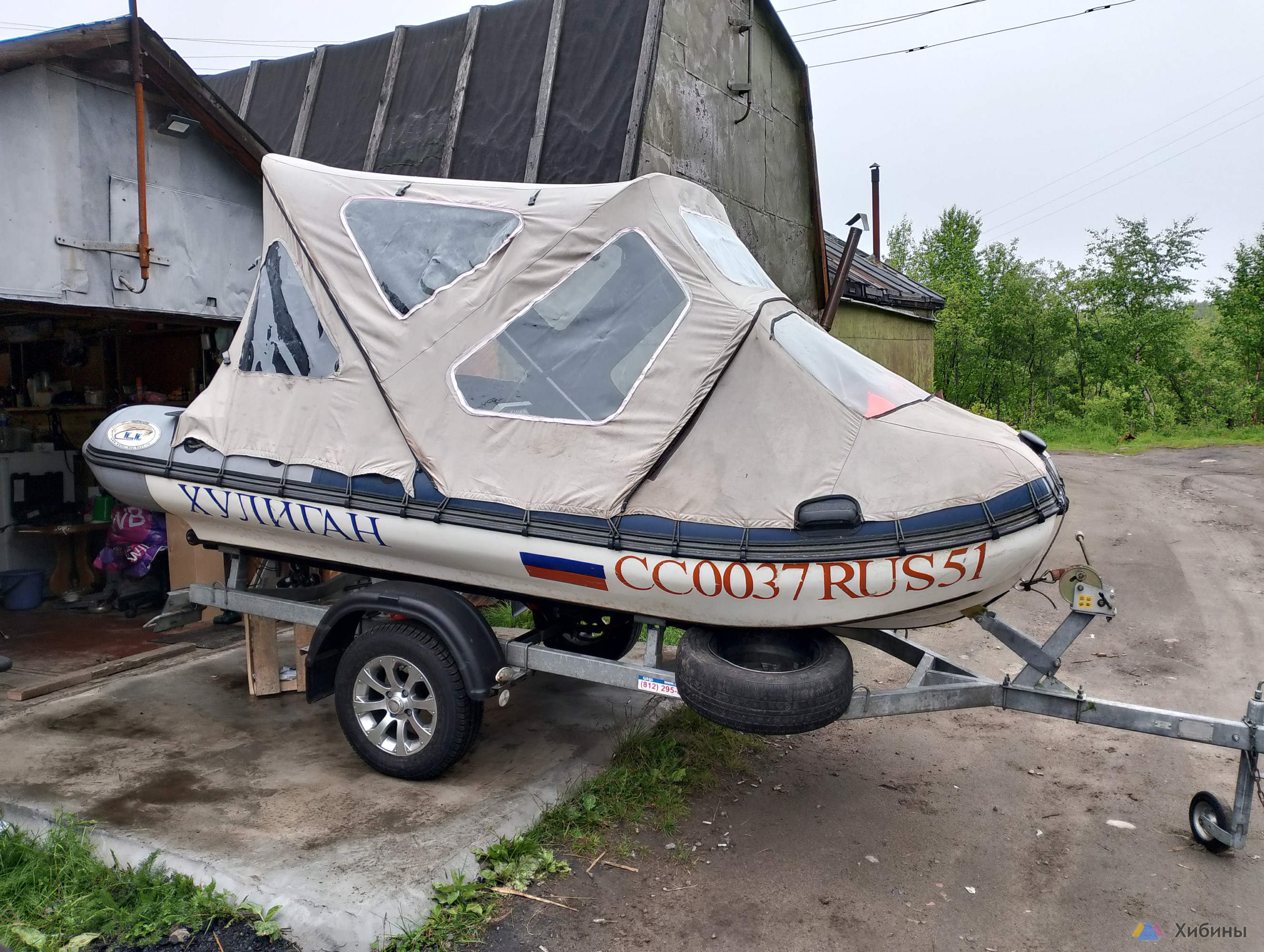 Rib лодка моторная