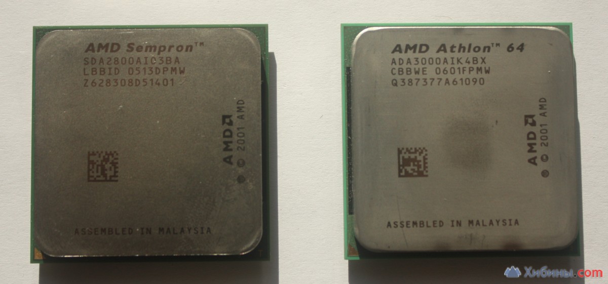 Процессоры AMD (Socket 462, 754, 939)