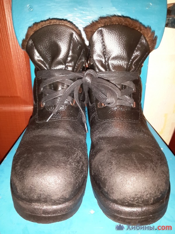 Ботинки кожаные зимние 41- 42 размера