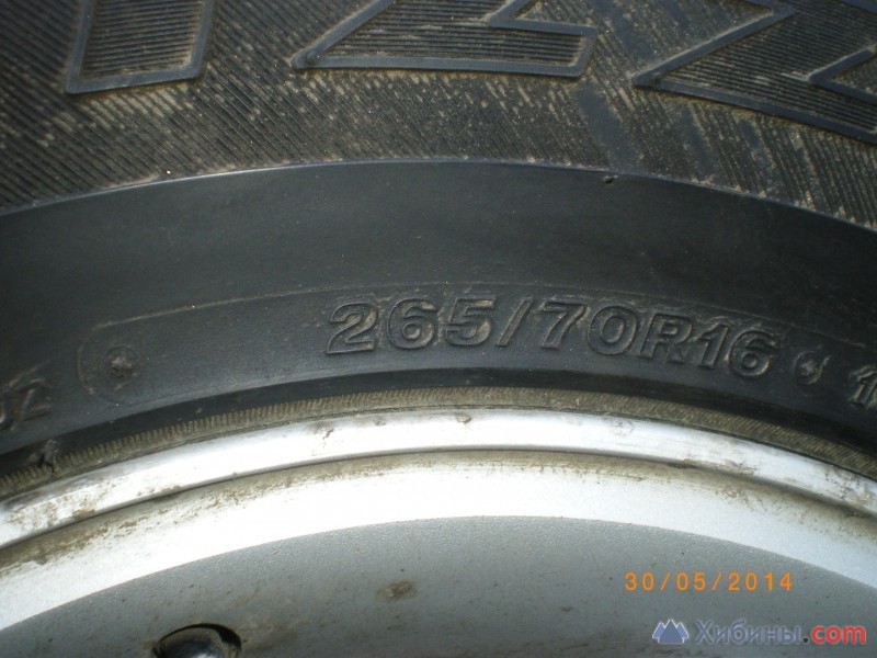Колесо в сборе «Bridgestone» 265/70R16 б/у, 1 штука.