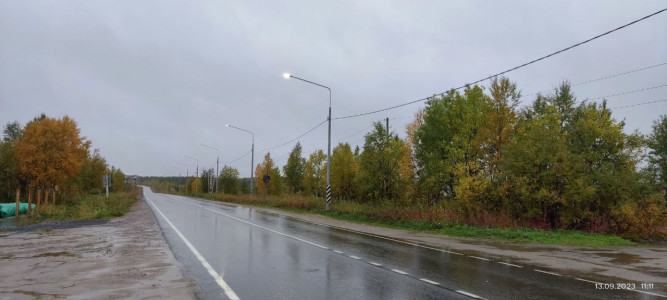 На автотрассе Оленегорск-Ловозеро появилось недостающее освещение