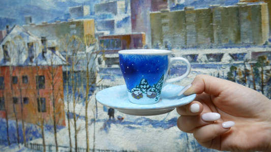 Мастер-класс по росписи кофейной пары пройдет в Мурманске