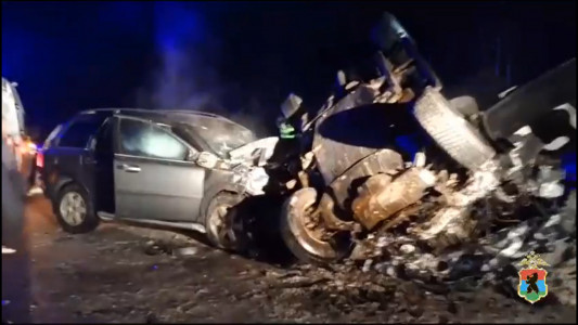 Полиция опубликовала видео с места смертельной аварии на трассе «Кола»