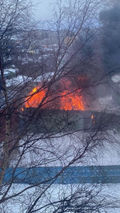 Мурманчанин пострадал во время пожара в Больничном городке
