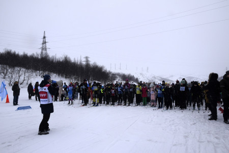 В Гаджиево прошла муниципальная лыжная гонка