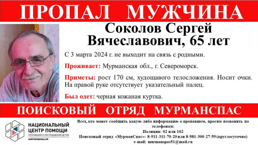 Родные уже третьи сутки не могут найти пожилого северянина в Мурманской области