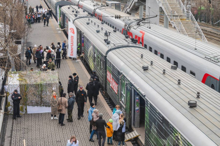 В Мурманск прибыл тематический поезд «Сила в правде»