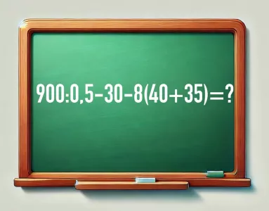 Вызов брошен: решите пример «900:0,5−30−8(40+35)» за 15 секунд — иначе будете отправлены в клуб рассеянных неучей