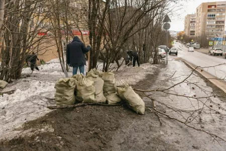 Общегородской субботник перенесли в Мурманске из-за непогоды