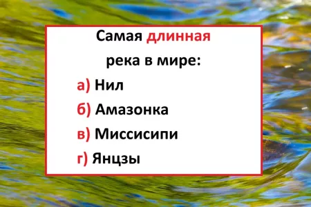 Если не знаете — школьные годы даром прошли: какая река — самая длинная в мире?