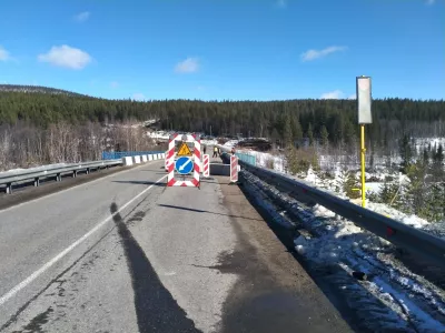 Ремонт моста через реку Кола стартовал под Магнетитами
