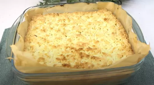 Тёртый лимонный пирог по любимому рецепту — нежный, вкусный, и ничего лишнего