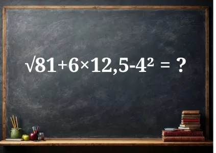 Решите пример «√81+6×12,5−4²»: «Эйнштейнам» хватает 10 секунд — а вы среди них?
