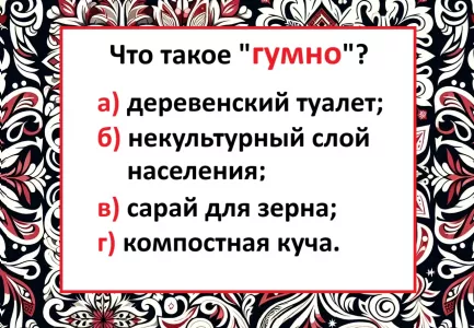 Что такое «гумно» — тест на знание русского заваливают 90% носителей языка: а вы пройдете?