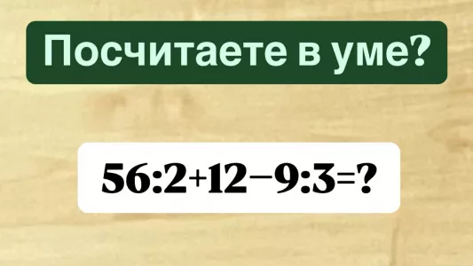 Западня на уроке математики — «отличники» не могут посчитать без ошибок «56:2+12−9:3», а вы справитесь? На раздумья 11 секунд