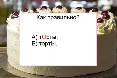 Оконфузиться может каждый — куда поставить ударение в слове «торты»: проверка на грамотность