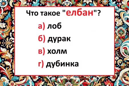 Что такое «елбан»: не слово, а западня на экзамене по русскому — а вы угадаете значение?