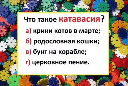 Что такое «катавасия» — слышали все, а угадать не могут: а вы сдадите тест по русскому?