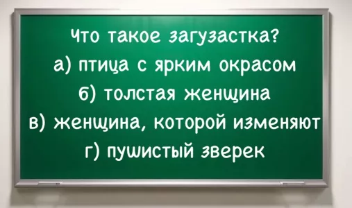 Кто такая «загузастка» — слово наверняка встречалось, но память у многих «отшибло»: кто угадает, тому золотую медаль на грудь