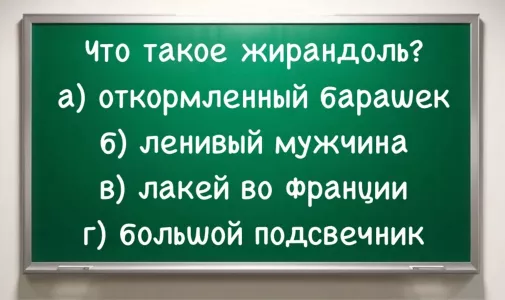 Что такое «жирандоль»: разгадка вас удивит — верно отвечают только знатоки русского языка с IQ > 160