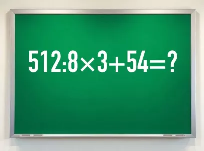 Учитель вызвал к доске, пора отвечать: решите элементарный пример «512:8×3+54» — получить двойку за такое стыдно