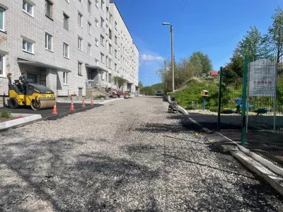 Ремонт улицы Нагорной в Коле завершен на 80%