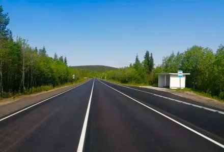 На автоподъезде к Апатитам в Мурманской области завершён ремонт