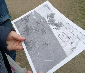 В Коле Мурманской области хотят установить детскую площадку с 3D ограждением