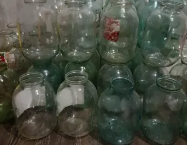 Прихватила на дачу старые трехлитровые банки — теперь грядки лихо «поливают себя сами»: на дачу ездим редко, ничего не засыхает — и никаких пластиковых баклажек