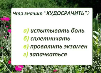Что значит «худосрачить»? Неучи постесняются даже хихикнуть — вся надежда на знатоков русского