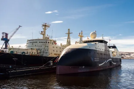 Морозильный траулер «Капитан Соколов» вернулся в Мурманск из первого рейса