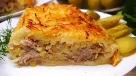 Картофельно-мясная запеканка «Харя» — ужин в одной сковороде: выходит дешево, а вкусно — пальчики оближешь