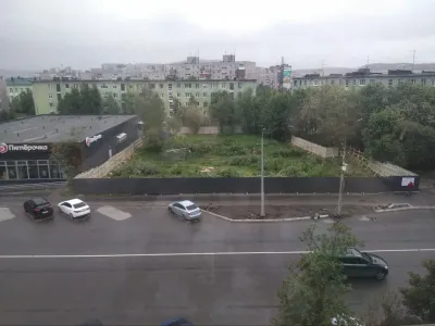 В Мурманске вырубили деревья для строительства административного здания с магазином