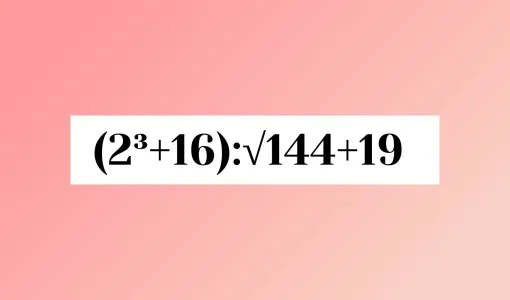 Решите пример «(2³+16):√144+19» быстро — будем аплодировать стоя: за 12 секунд справитесь?
