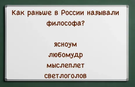 Как раньше в России называли философа? Нужно быть гением, чтобы дать верный ответ — испытайте себя