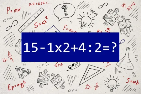 Решите пример «15−1×2+4:2» за 15 секунд — иначе вас даже «двоечники» уделают — справитесь или не рискнете взяться?