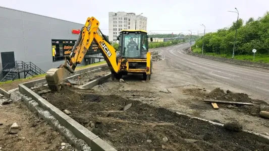 Ремонт улицы Свердлова в Мурманске завершится до конца лета