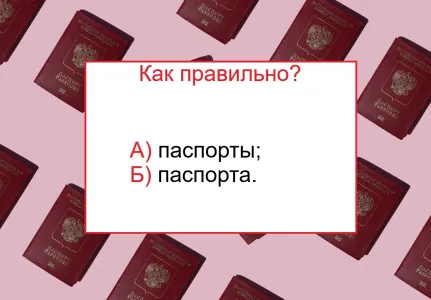 Как правильно — «паспорта» или «паспорты»? Тест по русскому языку заставит думать даже умников — справитесь?