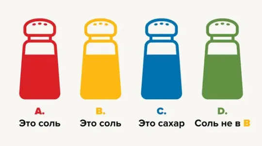 Только гении логики могут распознать, где на самом деле соль: ошибаются 9/10 — если справитесь, аплодируем стоя