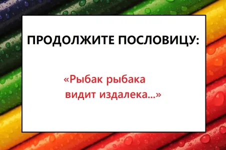 Пословицу «Рыбак рыбака видит издалека» знают все, но ее окончание где-то потерялось: как считаете, что дальше?