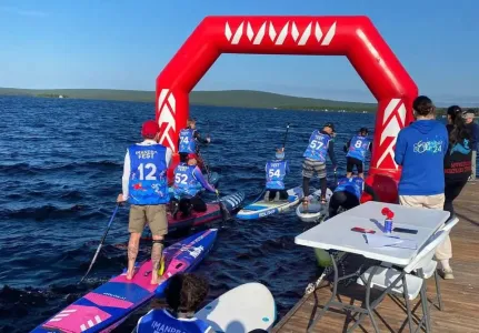 На Имандре прошёл чемпионат Мурманской области по сапсерфингу