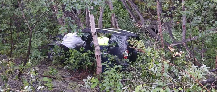 В Кировском районе Мурманской области автомобиль вылетел в кювет — четверо пострадали