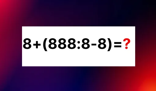 Решите пример «8+(888:8−8)», если не испугаетесь кучки «восьмёрок»: отличники могут за 11 секунд — вы в их числе?