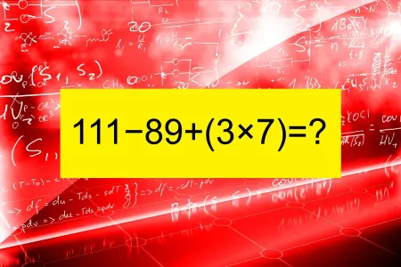 Пример «111−89+(3×7)» одолеют лишь избранные — остальным калькулятор понадобится: задание по математике с подвохом